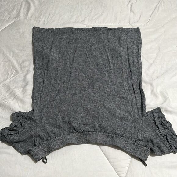 New York & Company SOHO Street Off Shoulder Linen Blend Dress L - Picture 8 of 8